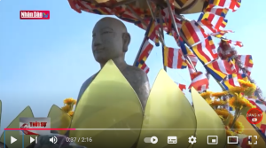 Lễ cung rước và an vị tượng Phật hoàng Trần Nhân Tông (làm bằng gốm Luy Lâu)