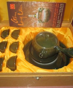 Bộ ấm chén gốm Luy Lâu