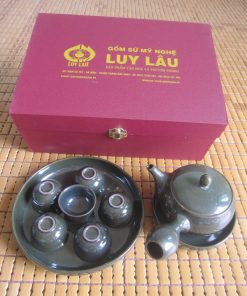Bộ ấm chén gốm Luy Lâu
